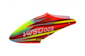 Airbrush Fiberglass Red Devil Canopy - WALKERA V450D03